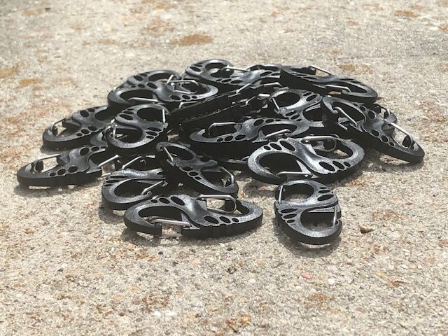 24-pack of plastic S-Biners Camping Fishing Hunting Hiking