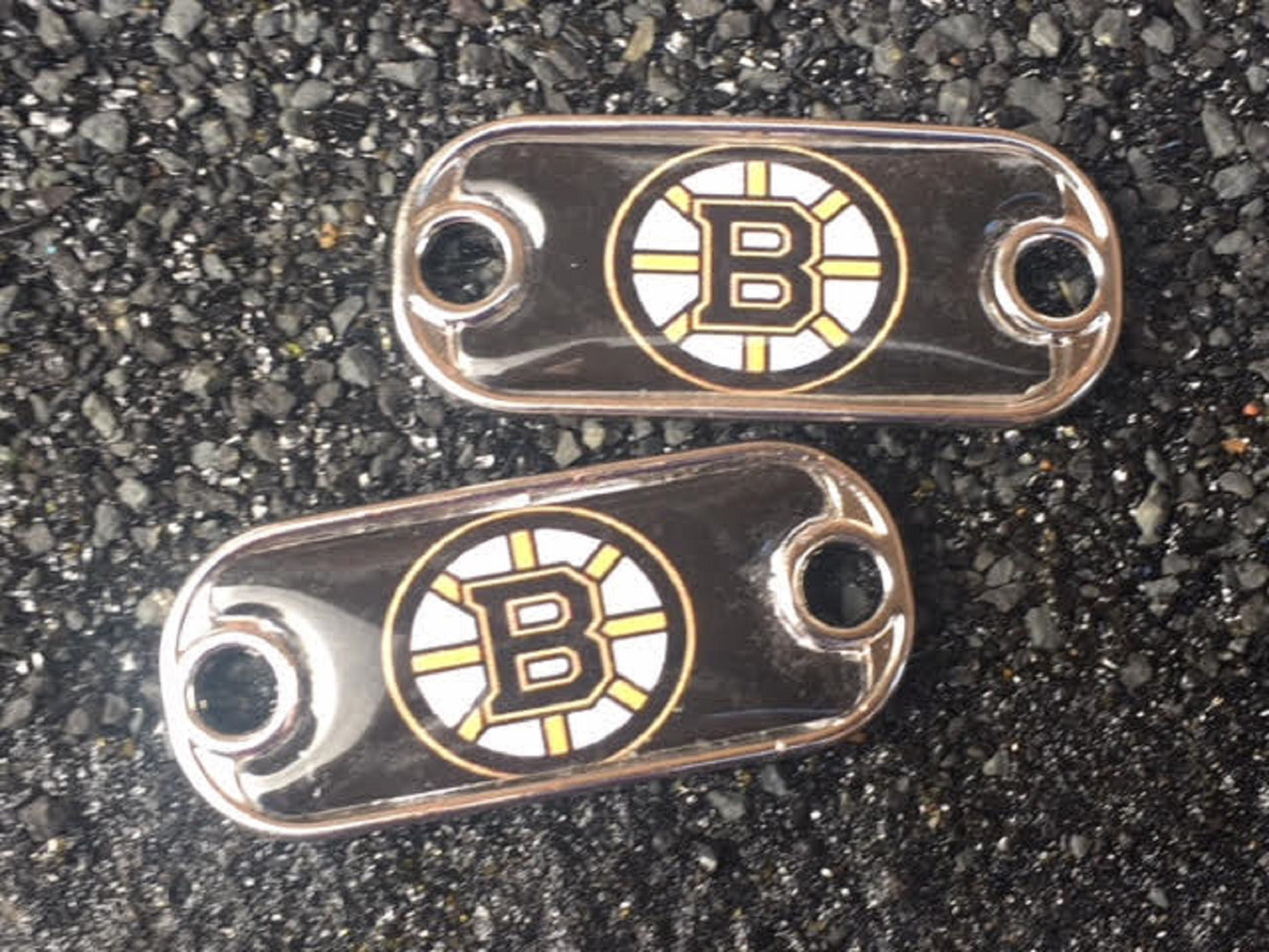 2 ~ Boston Bruins NHL Charms Oval or Mini Dog Tag shoelace charms