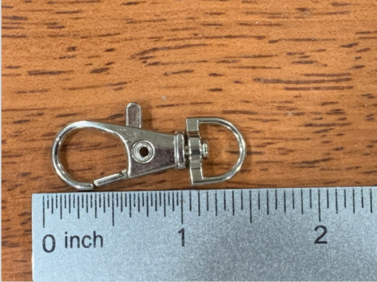 Lots of 25-50-100 Silver Metal Lanyard Snap Hook Swivel Lobster Clasp