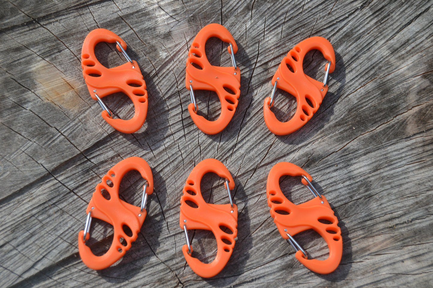 24-pack of plastic S-Biners Camping Fishing Hunting Hiking