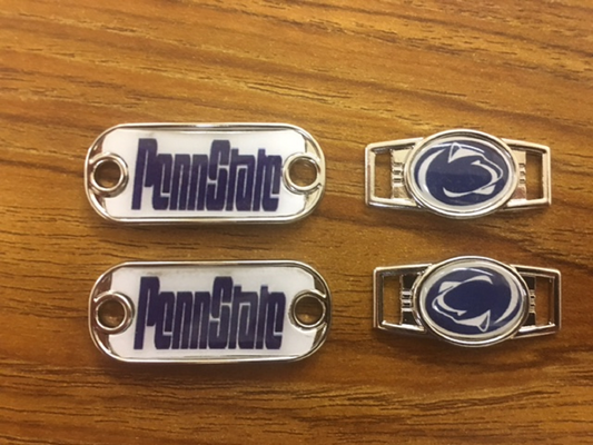 2~Penn State Nittany Lions Paracord Charms Oval or Mini Dog Tag shoelace charms