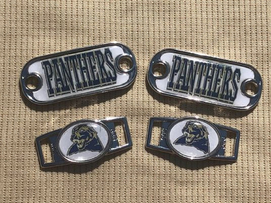 2~Pittsburgh Panthers NCAA Paracord Charms Oval or Mini Dog Tag shoelace charms