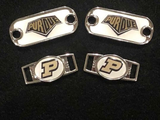 2~Purdue Boilermakers NCAA Paracord Charm Oval or Mini Dog Tag shoelace charms