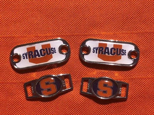 2~Syracuse Orange NCAA Paracord Charm Oval or Mini Dog Tag shoelace charms
