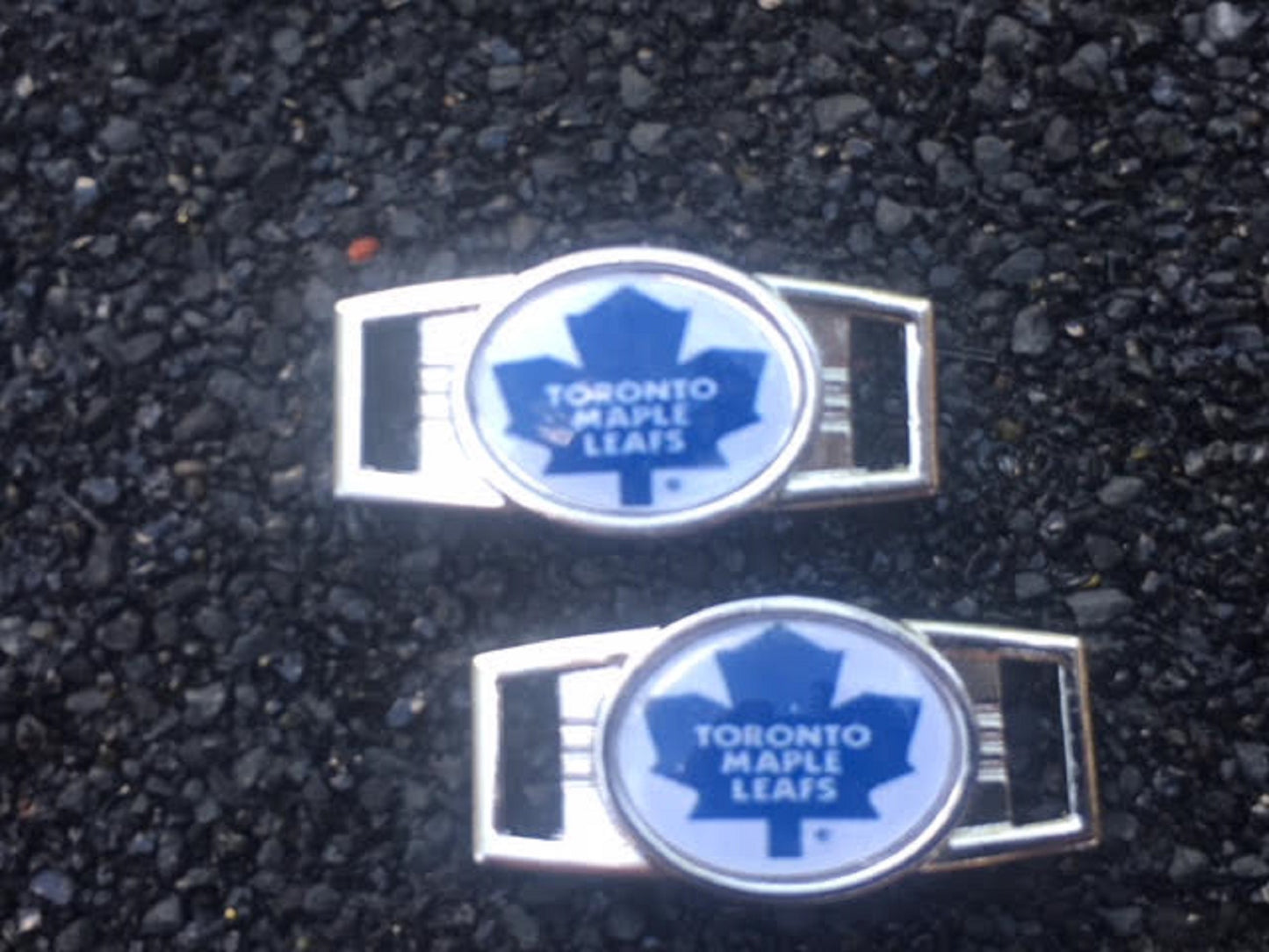 2 ~ Toronto Maple Leafs NHL Charms Oval or Mini Dog Tag shoelace charms