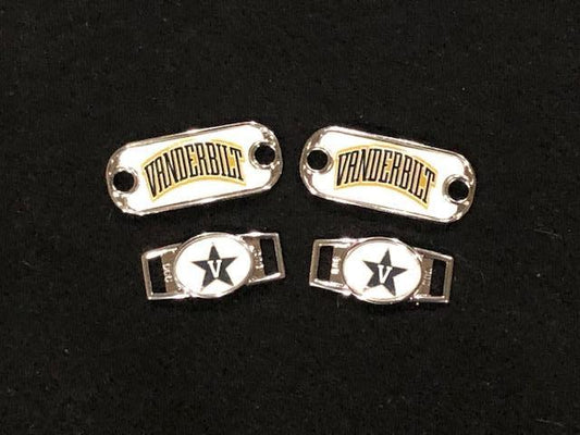 2~Vanderbilt Commodores Paracord Charms Oval or Mini Dog Tag shoelace charms