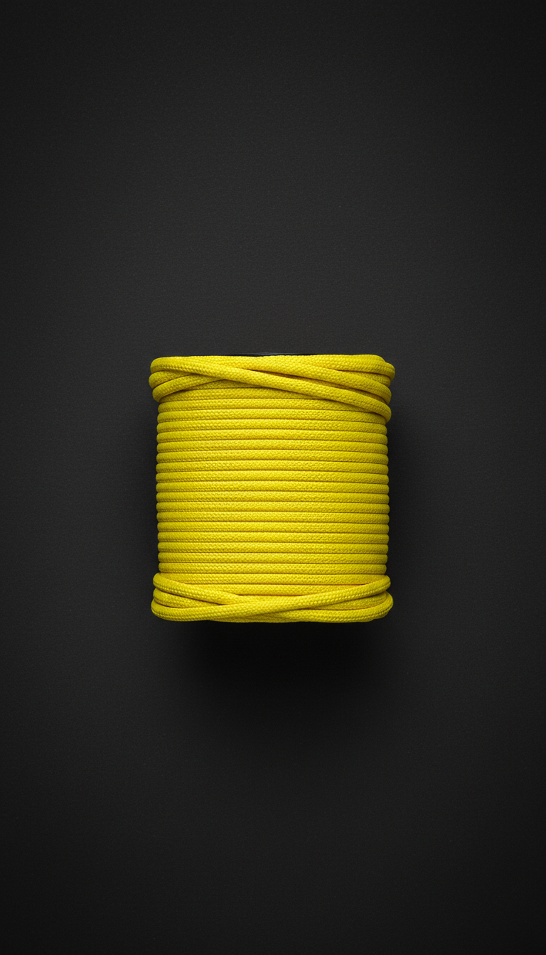 Caution Yellow Nylon Paracord Spool 50ft