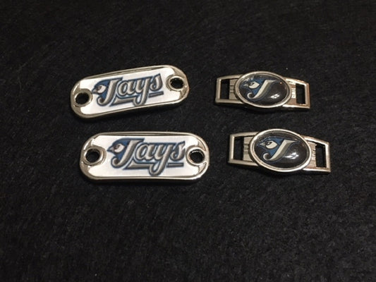 2 ~ Toronto Blue Jays MLB Paracord Charms Oval or Mini Dog Tag shoelace charms