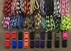 550 Paracord Kit for Parachute Cord Bracelet 200 feet and 20 Color Buckles *USA*