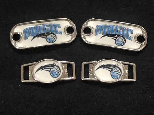 2 ~ Orlando Magic NBA Paracord Charms Oval or Mini Dog Tag shoelace charms