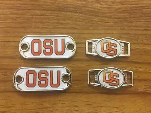 2~Oregon State Beavers NCAA Paracord Charms Oval or Mini Dog Tag shoelace charms