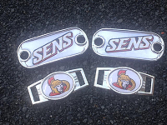 2 ~ Ottawa Senators NHL Paracord Charms Oval or Mini Dog Tag shoelace charms