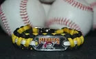 Pittsburgh Pirates Paracord Bracelet w/ MLB Dog Tag and Metal Buckle. AWESOME!!!