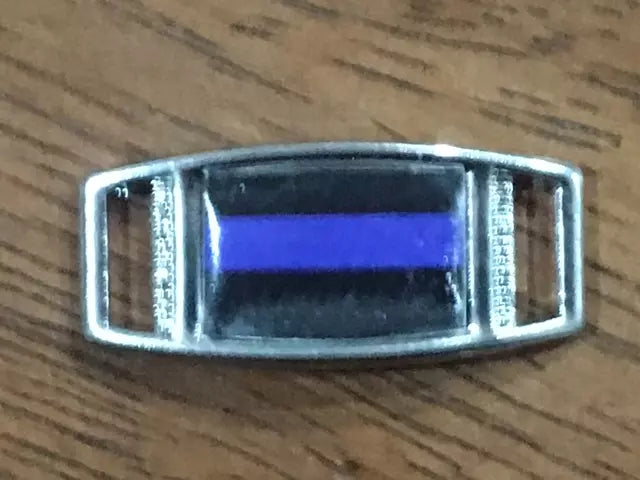 2-Police Department Thin Blue Line or American Flags Paracord Charms.
