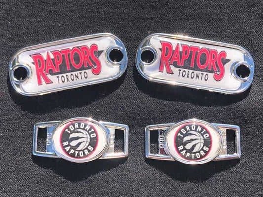 2 ~ Toronto Raptors NBA Paracord Charms Oval or Mini Dog Tag shoelace charms