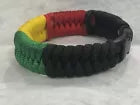RASTA~Stylish 4-Color 550 Paracord Bracelet Bob Marley peace/love/happiness