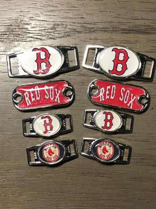 2 ~ Boston Red Sox MLB Paracord Charms Oval or Mini Dog Tag shoelace charms