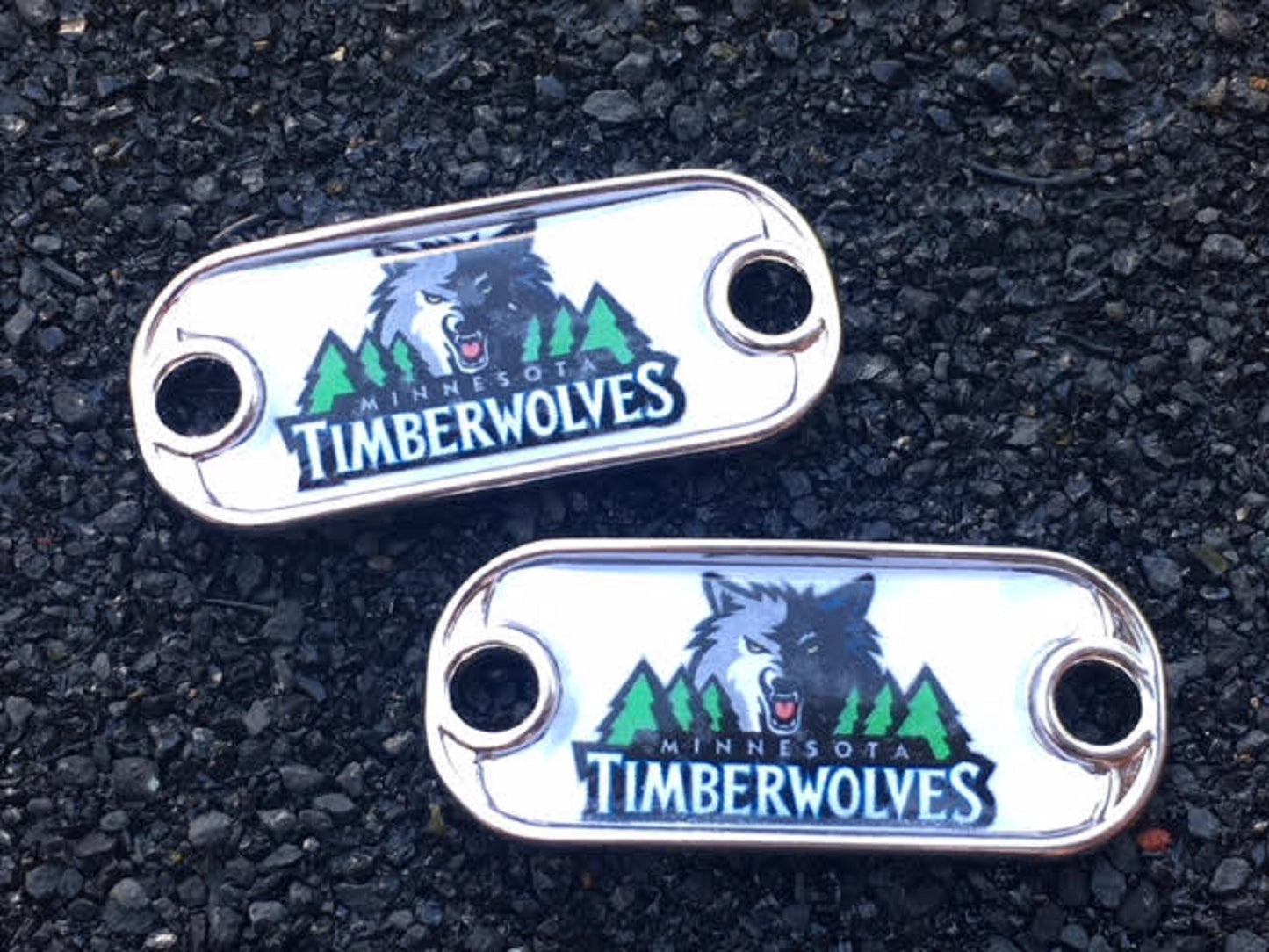 2 ~ Minnesota Timberwolves NBA Charms Oval or Mini Dog Tag shoelace charms