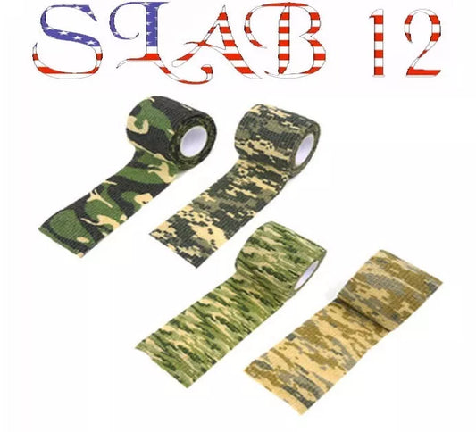 2" Self Adhering Bandages First Aid~Medical Tape. Sports Tape "CAMOUFLAGE"